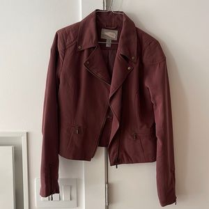 Woman’s Maroon Zip Up Jacket